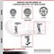 Service Caster 5 Inch V-Groove Semi Steel Caster Set with Roller Bearings 2 Brakes 2 Rigid SCC SCC-20S520-VGR-TLB-2-R-2 - alternate 7